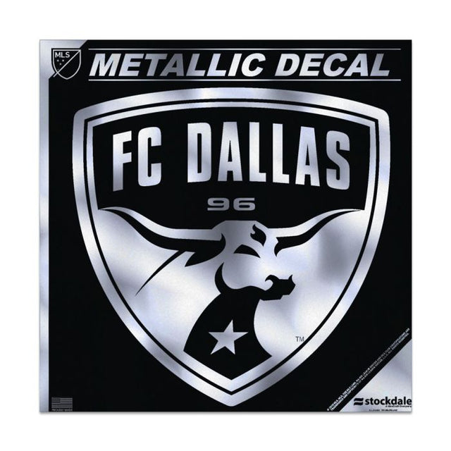 Calcomanía metálica del FC Dallas de 6" x 6"