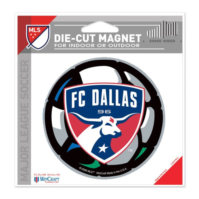 Imán troquelado del FC Dallas de 4,5" x 6"