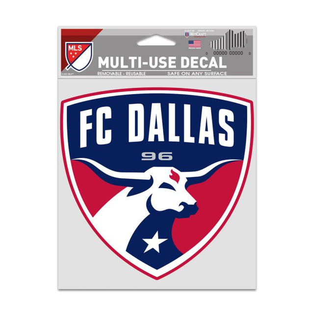 Calcomanías para fanáticos con el logotipo del FC Dallas de 3,75" x 5"