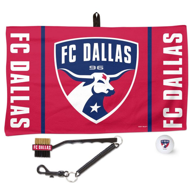 Juego de toallas de golf con logo y marca denominativa del FC Dallas