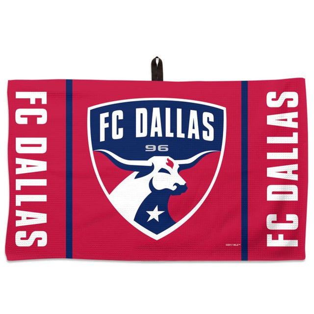 Toalla de gofre con el logotipo y la palabra del FC Dallas, 14" x 24"