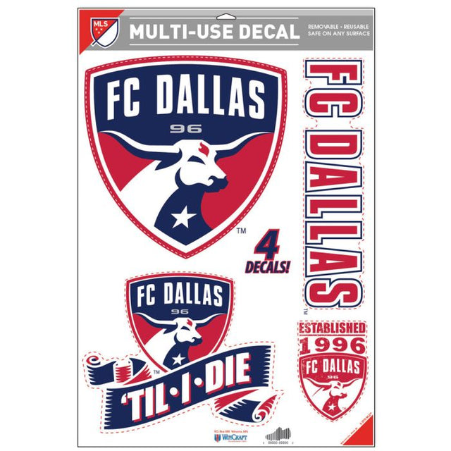 Calcomanía multiusos del FC Dallas de 11" x 17"