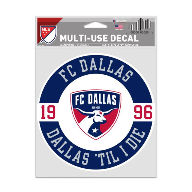 Calcomanías para fanáticos del FC Dallas PATCH de 3,75" x 5"