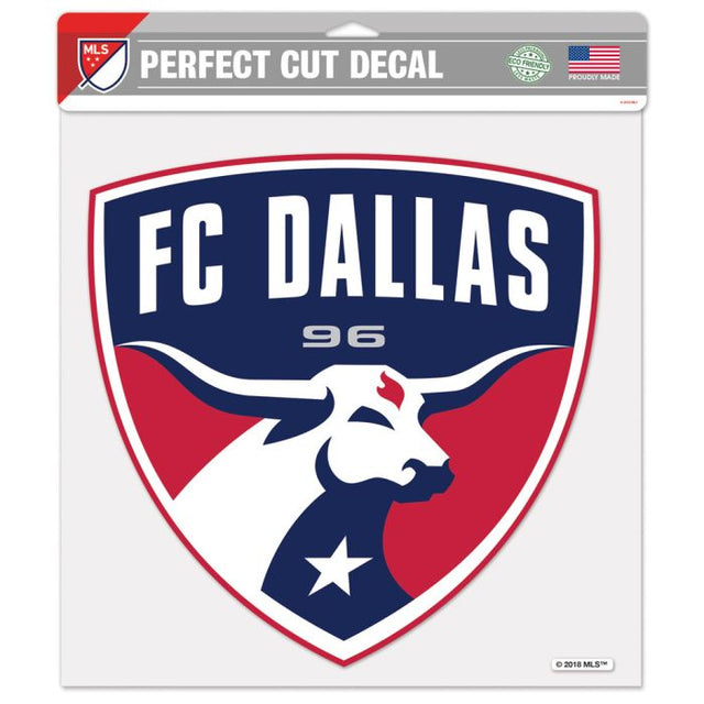 Calcomanía de color de corte perfecto del FC Dallas de 12" x 12"