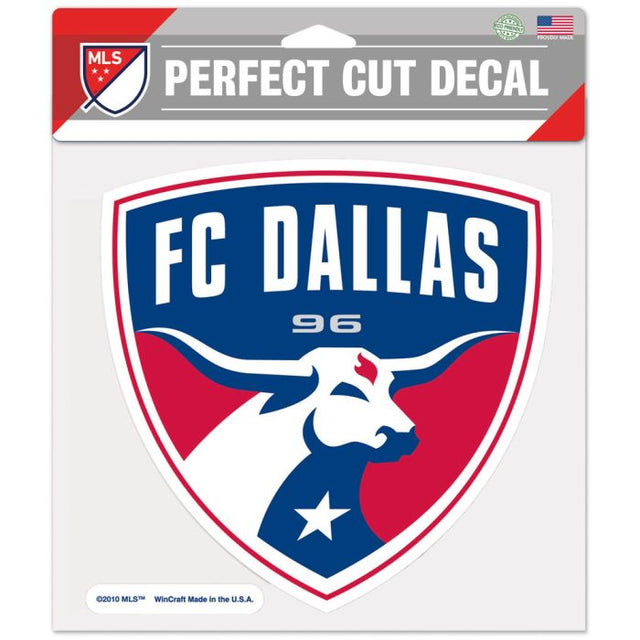 Calcomanía de color de corte perfecto del FC Dallas de 8" x 8"