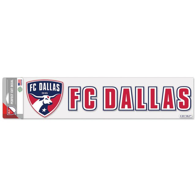 Calcomanías de corte perfecto del FC Dallas de 4" x 17"