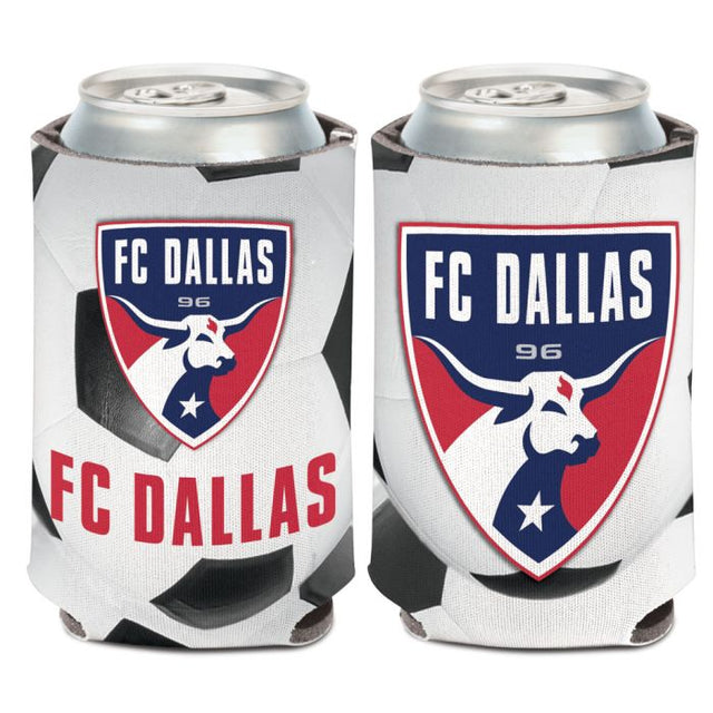 Enfriador de lata con forma de balón de fútbol del FC Dallas, 12 oz.