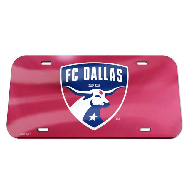 Placa de matrícula acrílica especial del FC Dallas