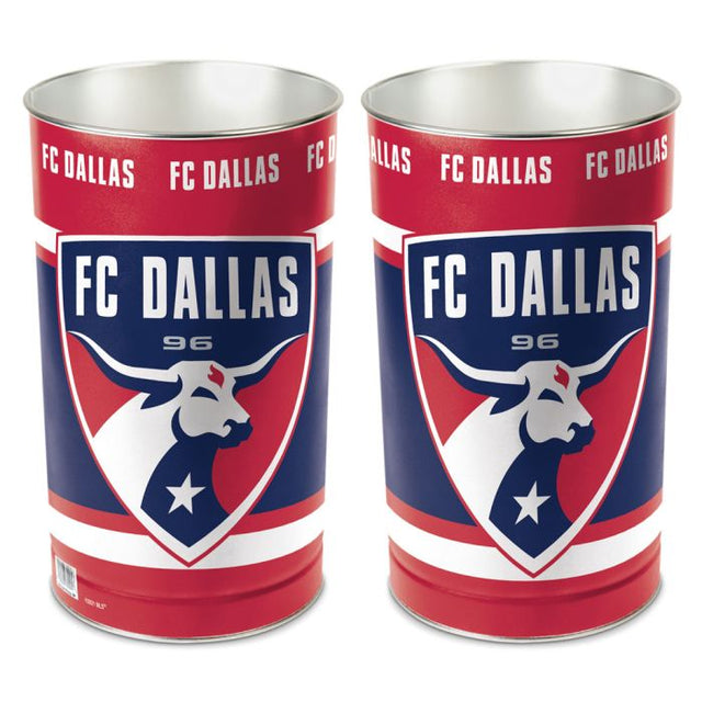 FC Dallas Wastebasket - tapered 15"H