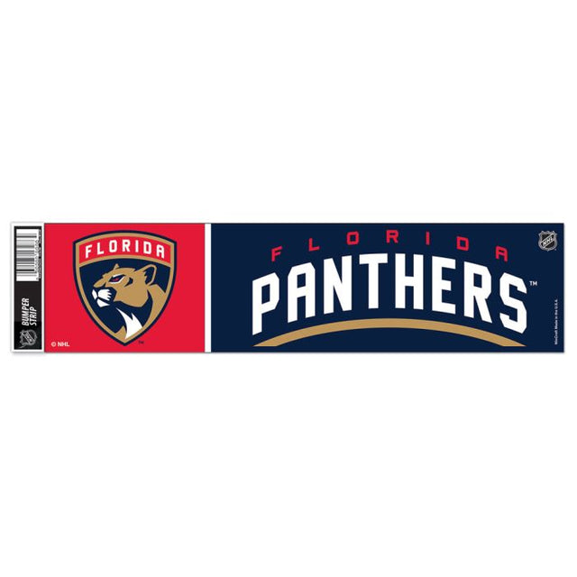 Tira de parachoques de los Florida Panthers de 3" x 12"