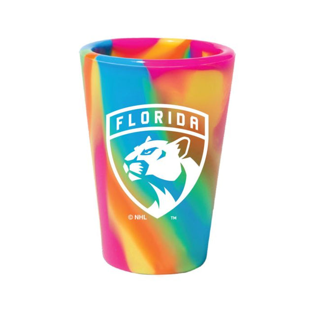 Vaso de chupito de silicona de 1,5 oz con diseño de hippie hop de Florida Panthers