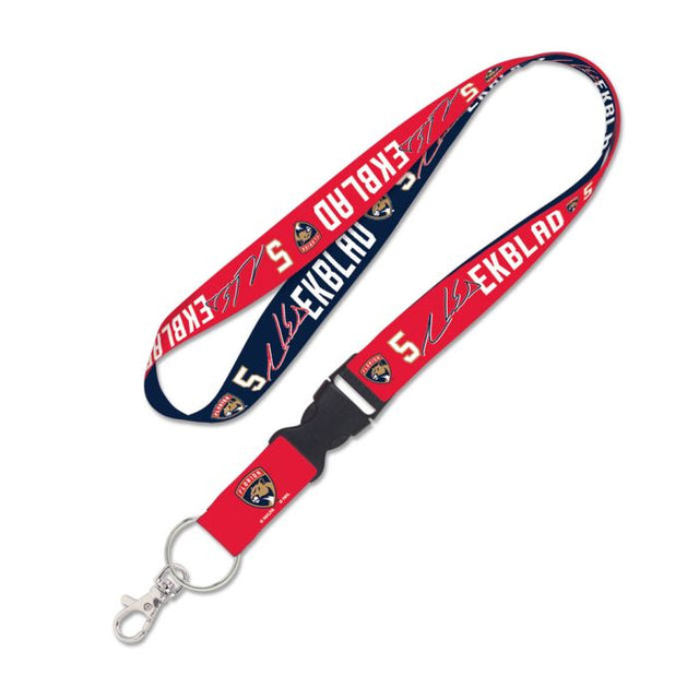 Florida Panthers Lanyard w/detachable buckle 1" Aaron Ekblad