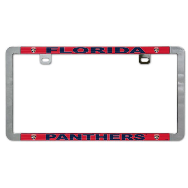 Florida Panthers Metal Lic. Plate Frame Slim