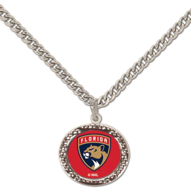 Collar de los Florida Panthers con tarjeta de joyería con dije