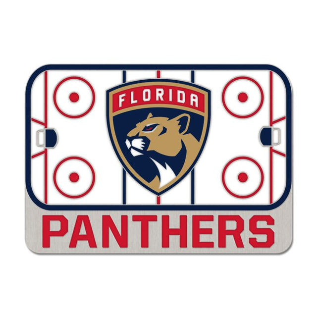 Tarjeta de joyería con pin esmaltado coleccionable de la pista de patinaje de los Florida Panthers