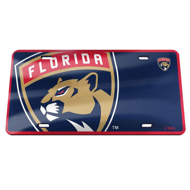 Matrícula acrílica especial de los Florida Panthers