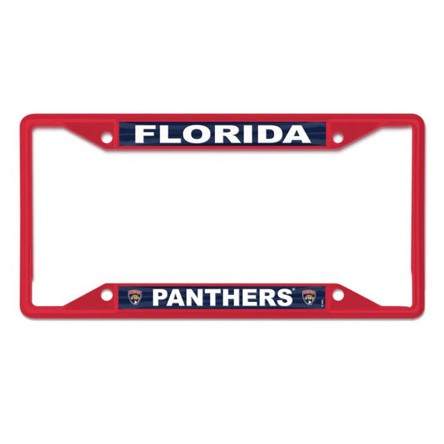 Florida Panthers red Lic Plt Frame S/S