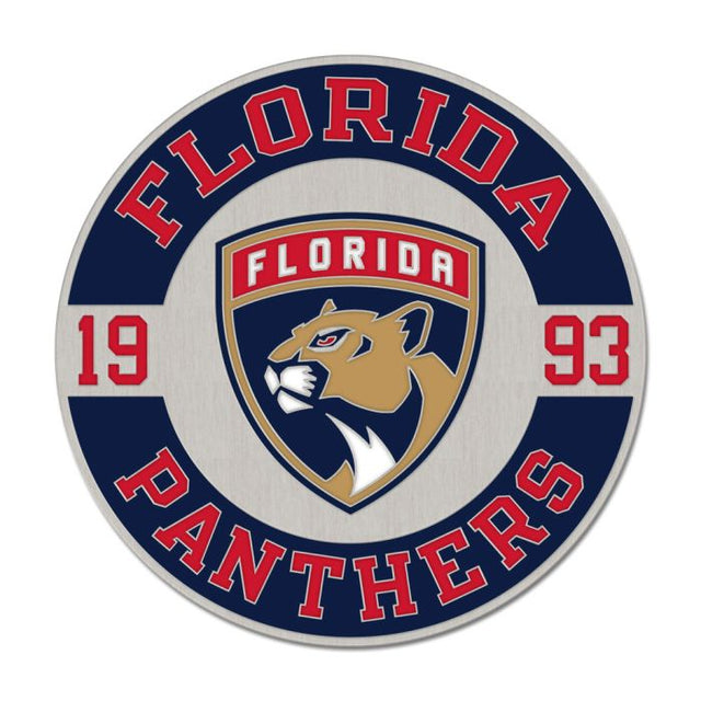 Florida Panthers round est Collector Enamel Pin Jewelry Card