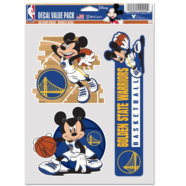 Golden State Warriors / Disney Multi Use 3 Fan Pack