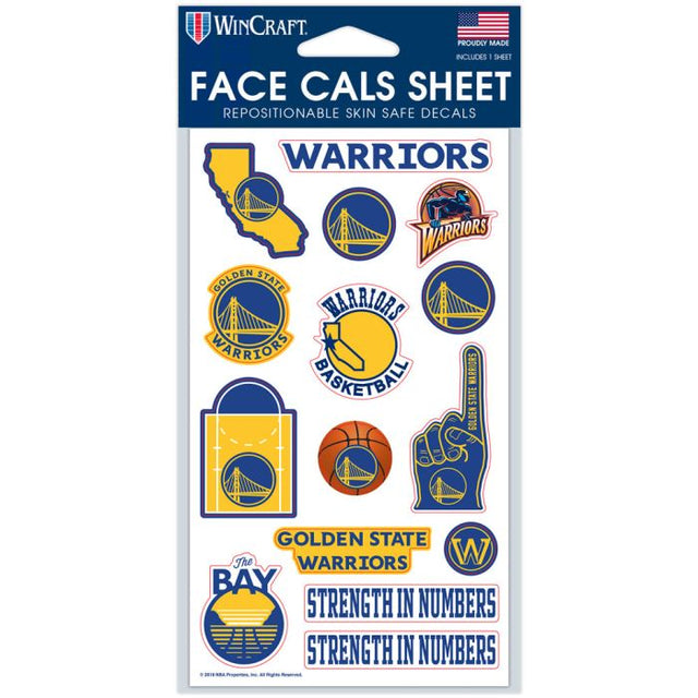 Cara de los Golden State Warriors Cals de 4" x 7"