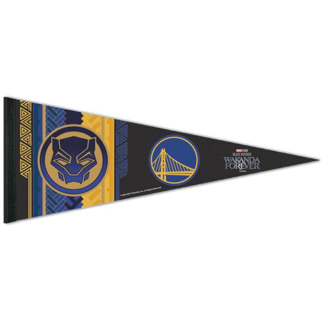 Golden State Warriors / Marvel (C) Banderín premium MARVEL 2022 de 12" x 30"