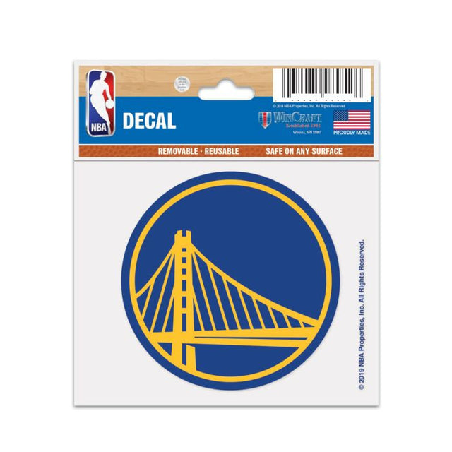 Calcomanía multiusos de los Golden State Warriors de 3" x 4"