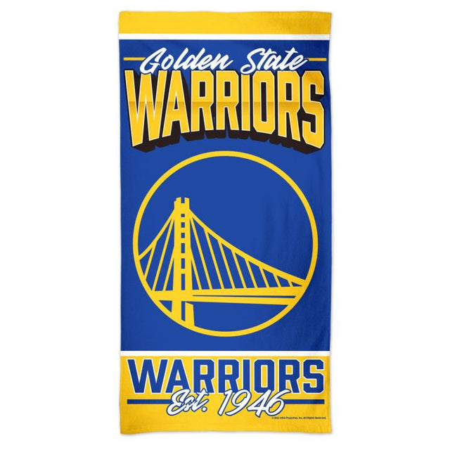 Golden State Warriors Spectra Beach Towel 30" x 60"