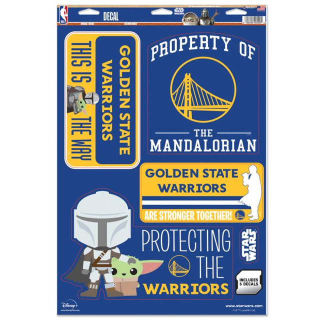 Golden State Warriors / Star Wars Mandalorian Multi-Use Decal 11" x 17"