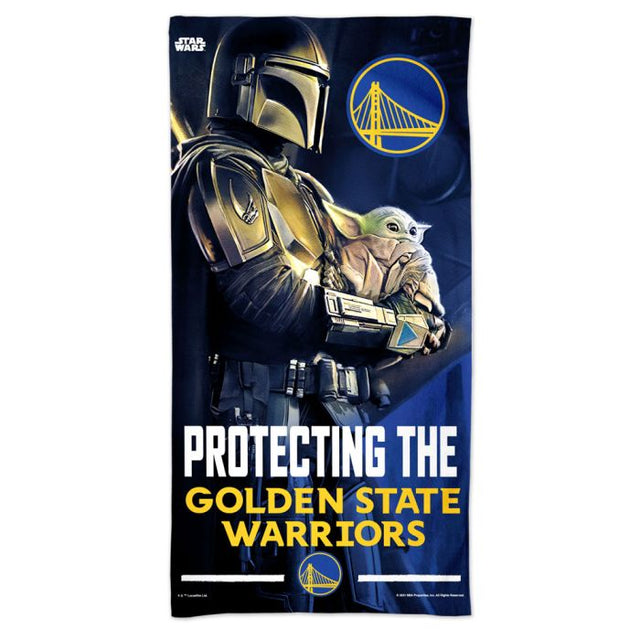 Golden State Warriors / Star Wars Mandalorian Spectra Beach Towel 30" x 60"