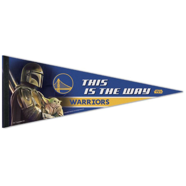 Golden State Warriors / Star Wars mandalorian Premium Pennant 12" x 30"