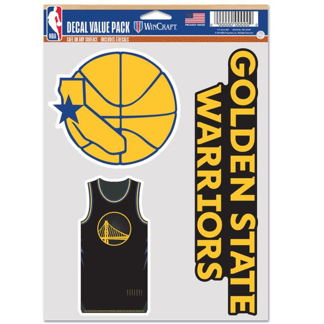 Golden State Warriors city Multi Use 3 FAN PACK