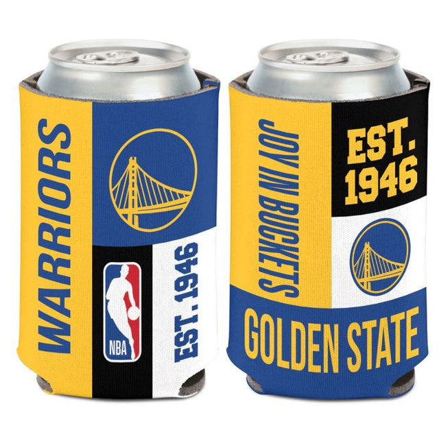 Golden State Warriors color block Can Cooler 12 oz.