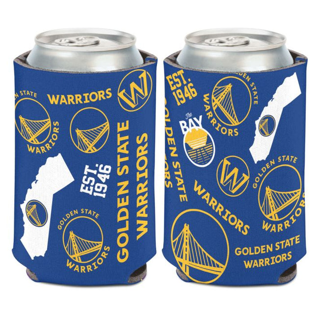 Golden State Warriors scatter Can Cooler 12 oz.