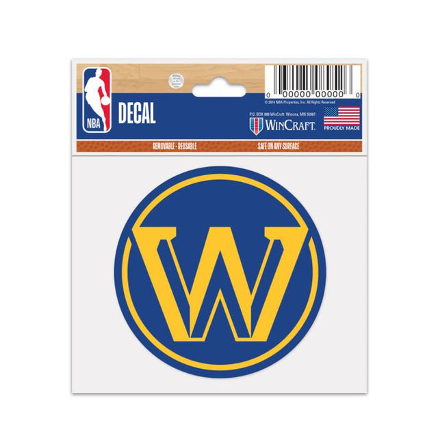 Segunda calcomanía multiusos de los Golden State Warriors, 3" x 4"