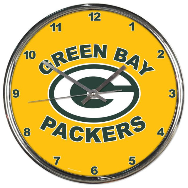 Green Bay Packers 2nd Design Chrome Clock