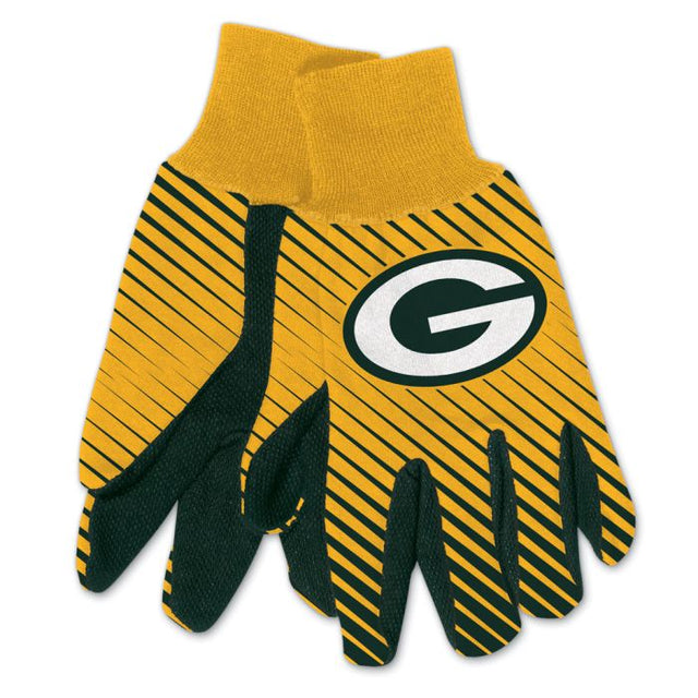 Guantes de dos tonos para adultos de los Green Bay Packers