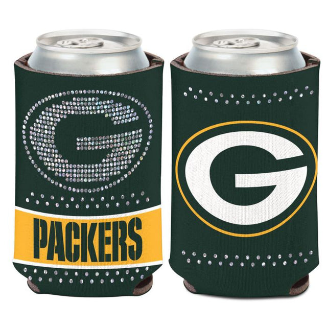 Enfriador de lata Bling de los Green Bay Packers de 12 oz.