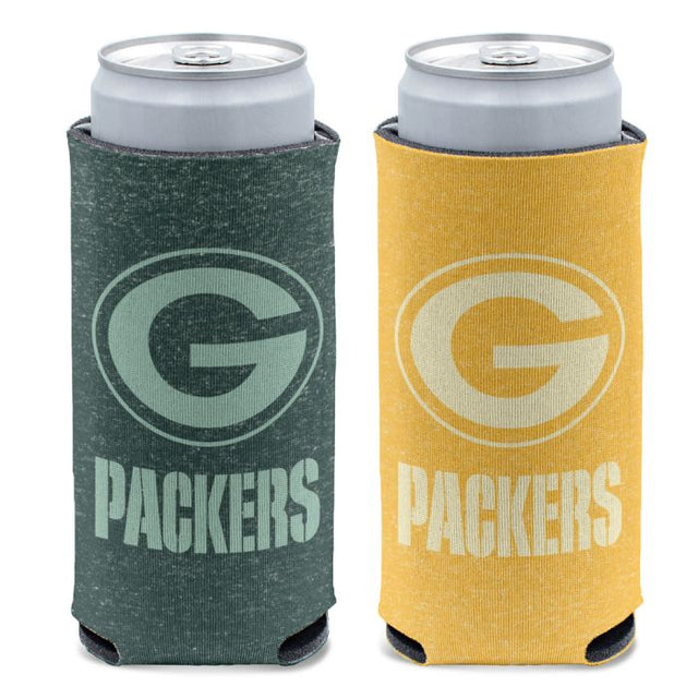 Enfriador de latas delgadas de 12 oz de los Green Bay Packers COLORED HEATHER