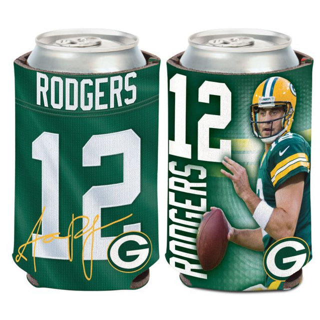 Enfriador de latas de 12 onzas de los Green Bay Packers de Aaron Rodgers