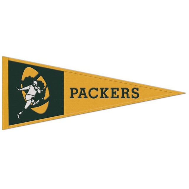 Banderín clásico de lana de los Green Bay Packers de 13" x 32"