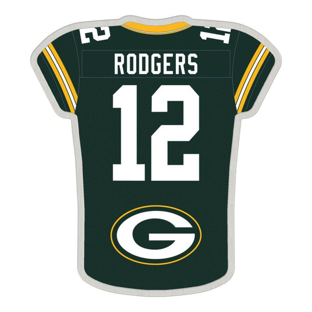 Tarjeta de joyería con pin coleccionable de los Green Bay Packers de Aaron Rodgers