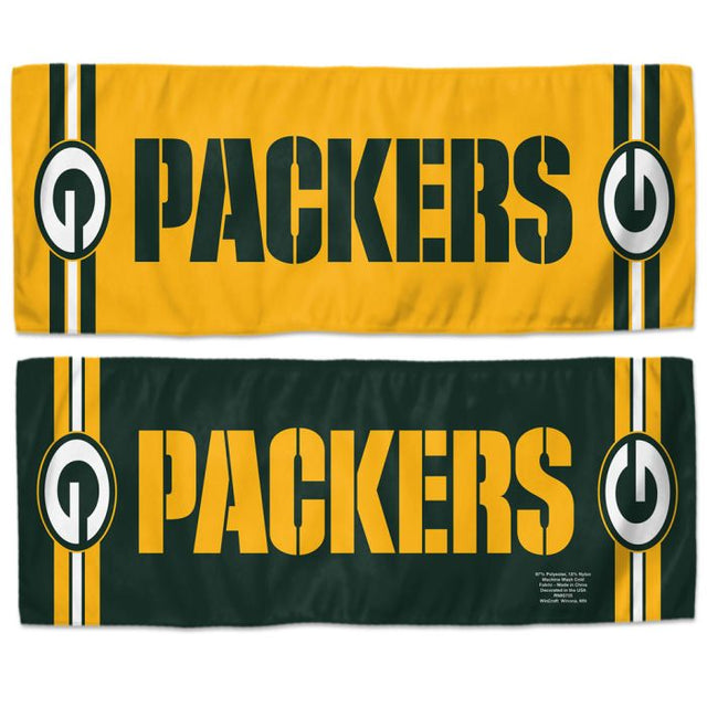 Toalla refrescante de los Green Bay Packers de 12" x 30"