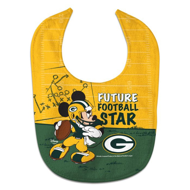 Babero para bebé All Pro de Disney Mickey Mouse de los Green Bay Packers