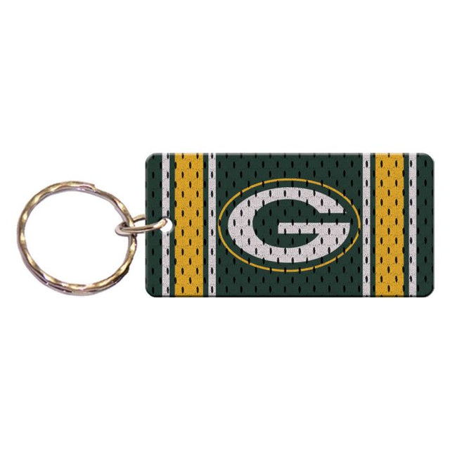 Llavero rectangular con la camiseta de los Green Bay Packers