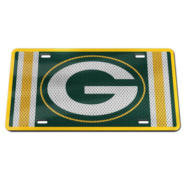 Placa de matrícula acrílica especial de los Green Bay Packers JERSEY