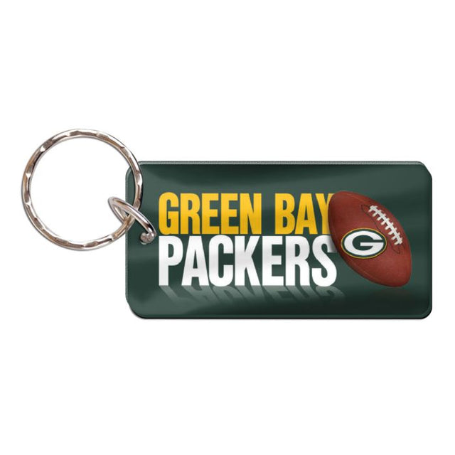 Llavero rectangular de los Green Bay Packers