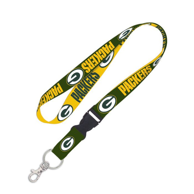 Cordón de los Green Bay Packers con hebilla desmontable de 1"