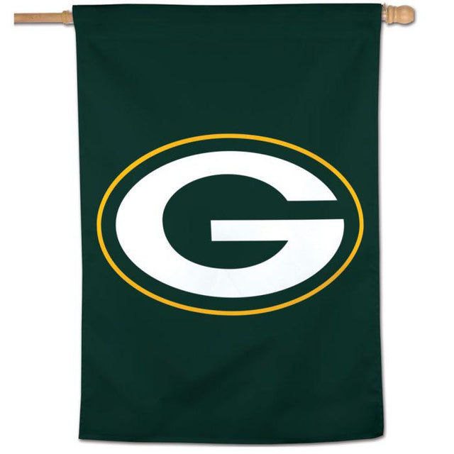 Bandera vertical con el logotipo de los Green Bay Packers de 28" x 40"