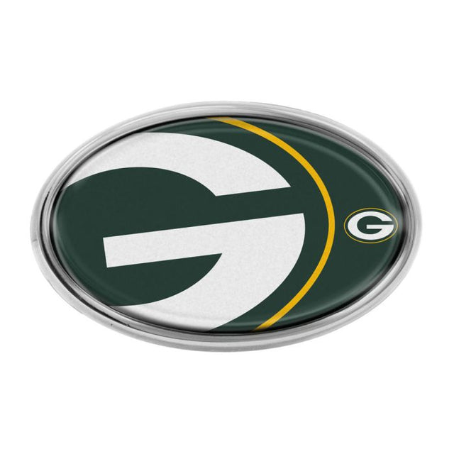 Emblema abovedado de metal cromado MEGA de los Green Bay Packers