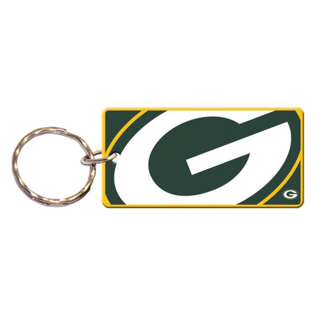 Llavero rectangular MEGA de los Green Bay Packers